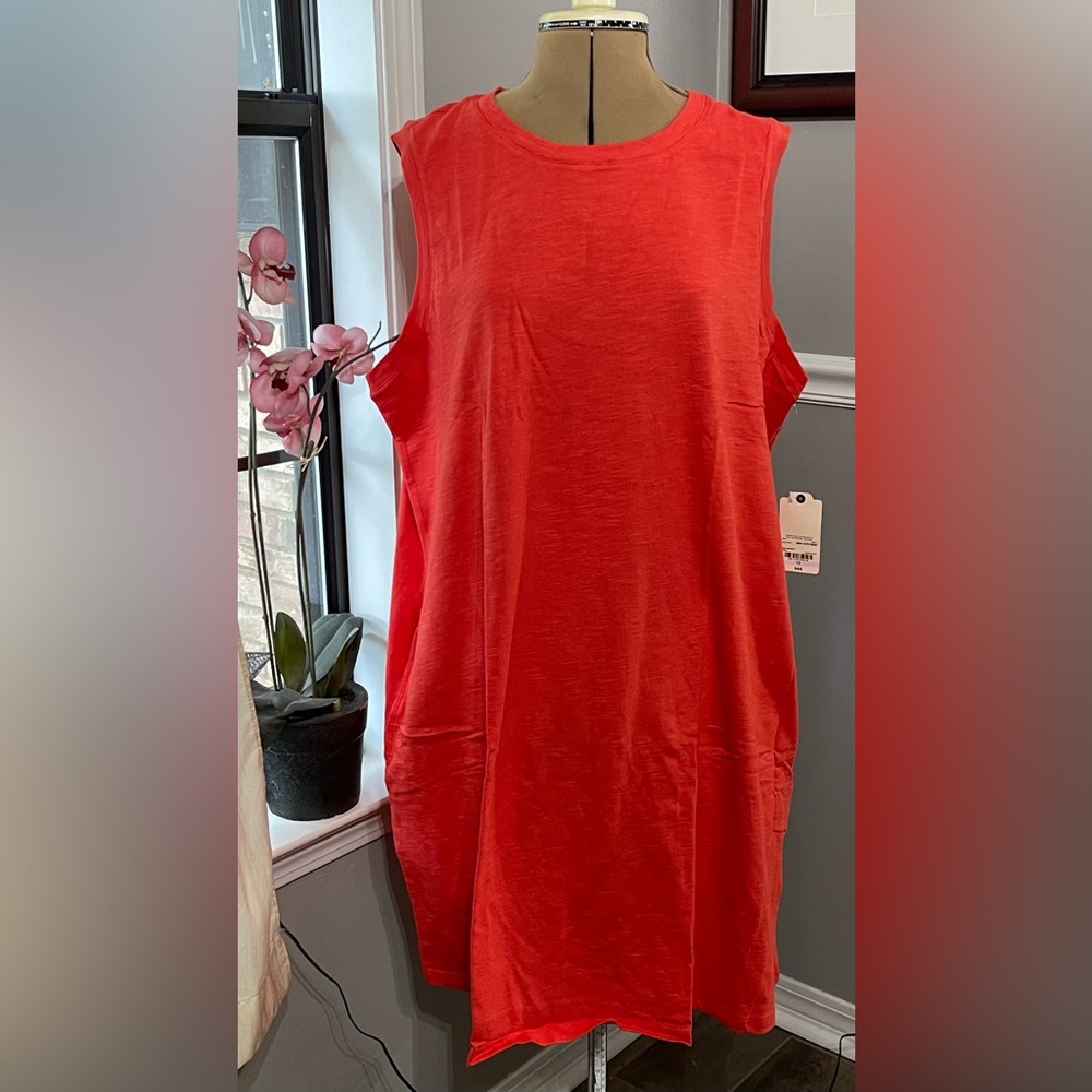 NWT St. John's Bay sz XL Red Dress. Yay for pockets!